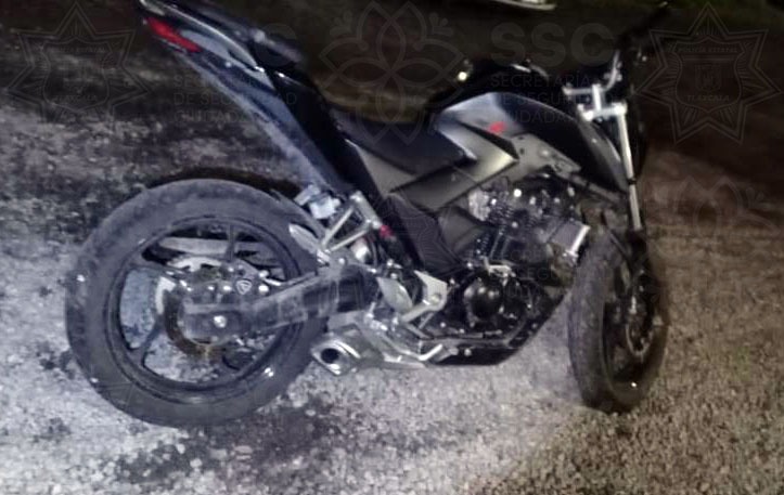 Recupera Policía Estatal motocicleta que había sido robada en Zacatelco